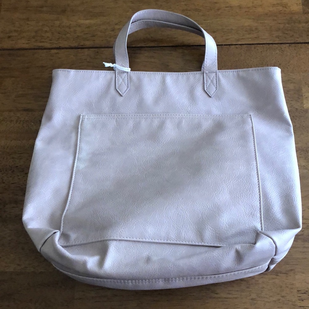 Thirty-one crossbody tote purse in Stone Distressed Pebble